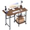 Office Desk Foldable Computer Desk Home Office Desk With Bookshelf Design Computer Desk With Casters Rolling Desk Laptop